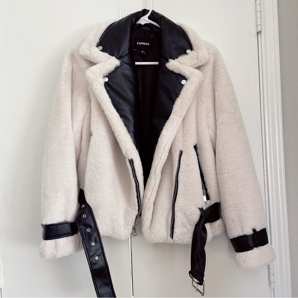 Express Fur leather Jacket